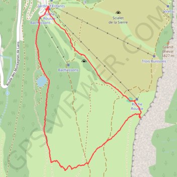Trace GPS Grand Cheval, itinéraire, parcours