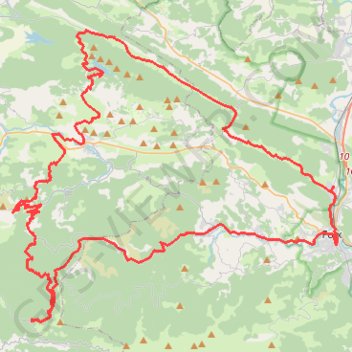 Trace GPS Col de Péguère, itinéraire, parcours