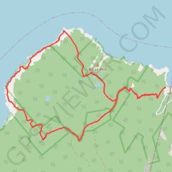 Trace GPS Cape Breton Island - Lowland Cove, itinéraire, parcours