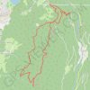 Trace GPS Le Sentier de Fer depuis Perchetan - Pinsot, itinéraire, parcours