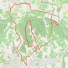 Trace GPS Lourmarin-Cadenet par les Gardis, itinéraire, parcours