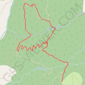 Trace GPS Deux petits hameaux abandonnés au-dessus de Puy-Saint-Eusèbe, itinéraire, parcours