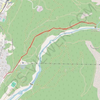 Trace GPS Source de l'Arveyron, itinéraire, parcours