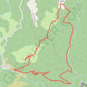 Trace GPS Les Tours de Cabrens, itinéraire, parcours