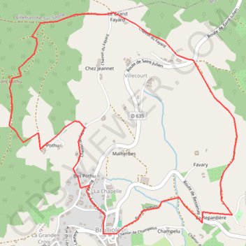 Trace GPS Rando Mont Pottu, itinéraire, parcours