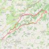Trace GPS Chazelles-sur-Lyon Col des Brosse Col de la Croix de Pars, itinéraire, parcours