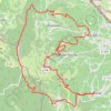 Trace GPS Solutré et Vergisson par le mont Pouilly, itinéraire, parcours