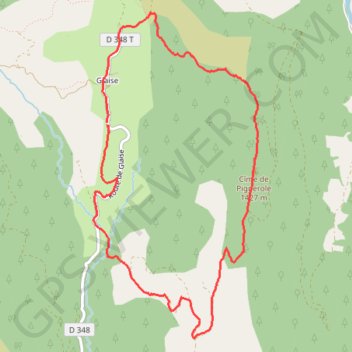 Trace GPS Cime de Pignerole, itinéraire, parcours