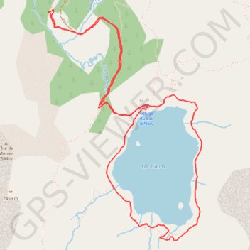 Trace GPS Le lac d'Allos, itinéraire, parcours