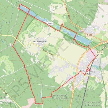 Trace GPS Randonnée Rambouillet, itinéraire, parcours