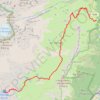 Trace GPS Lac Blanc par les Lacs des Chéserys et le Col des Montets, itinéraire, parcours