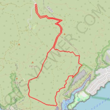 Trace GPS Calanque de Port-Pin, itinéraire, parcours