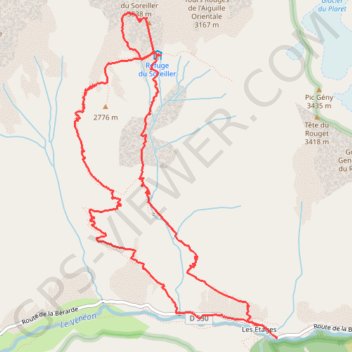 Trace GPS Les clochetons de Gunneng, itinéraire, parcours
