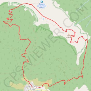 Trace GPS Le Pas des Clots, itinéraire, parcours