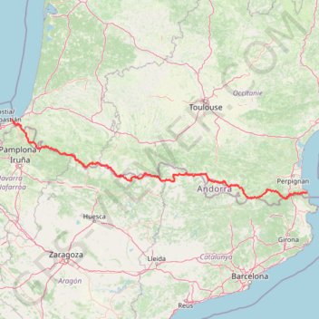 Trace GPS Haute Route Pyrénéenne, itinéraire, parcours