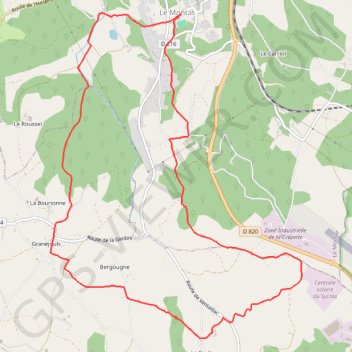 Trace GPS Le Montat, itinéraire, parcours