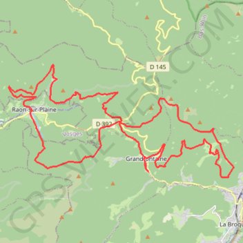Trace GPS Rando du Donon, itinéraire, parcours