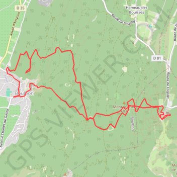 Trace GPS Saint Michel du Frigoulet, itinéraire, parcours