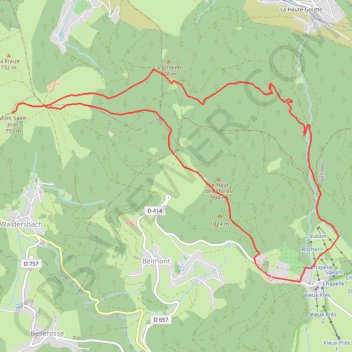 Trace GPS Randonnée Cascade de la Serva, itinéraire, parcours