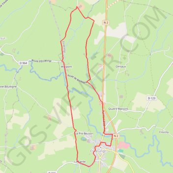 Trace GPS Sentier du Cul de Sac (Etroeungt), itinéraire, parcours