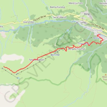 Trace GPS Monte Granè, itinéraire, parcours