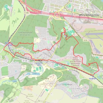 Trace GPS Jouy-en-Josas (78 - Yvelines), itinéraire, parcours