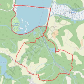 Trace GPS Marais d'Orx et alentours, itinéraire, parcours