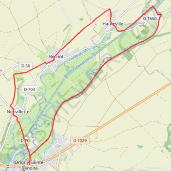 Trace GPS Les Rayères, itinéraire, parcours