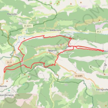 Trace GPS Tour du Bauroux - 19025 - UtagawaVTT.com, itinéraire, parcours