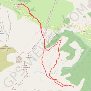 Trace GPS Chalet du Curé, la Frête, itinéraire, parcours