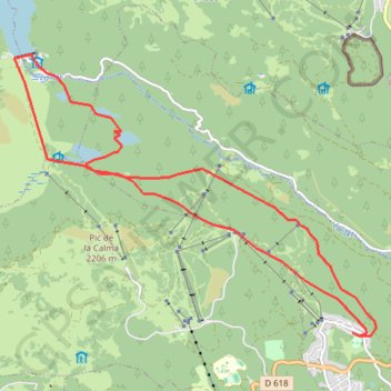 Trace GPS Lacs et étangs autour de Font-Romeu, itinéraire, parcours
