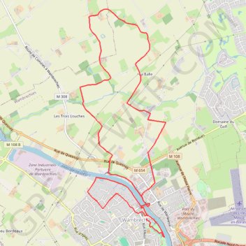 Trace GPS Circuit du Genièvre - Wambrechies, itinéraire, parcours