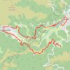 Trace GPS Jaujac et la vallée du Lignon, itinéraire, parcours