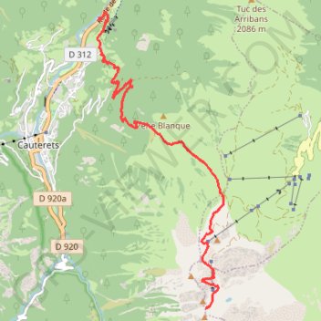 Trace GPS Concé-Tuque Arriou-Né, itinéraire, parcours