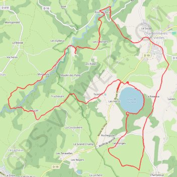 Trace GPS Les Moulins de la Morge, itinéraire, parcours