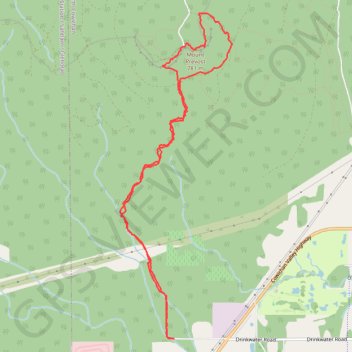 Trace GPS Mount Prevost, itinéraire, parcours