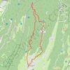 Trace GPS Autrans-Méaudre en Vercors Randonnée raquettes, itinéraire, parcours