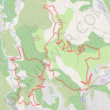Trace GPS Mont Macaron, itinéraire, parcours