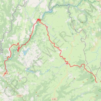 Trace GPS Circuit des 10 plus beaux villages de l'Aveyron - Entragues-sur-Truyère - Aubrac, itinéraire, parcours