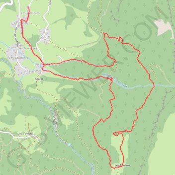 Trace GPS Saint Off - Chalet des Tures, itinéraire, parcours