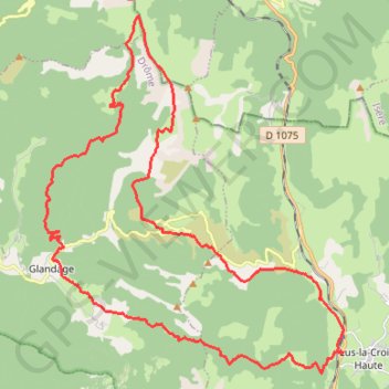 Trace GPS Randonnée dans le Haut Diois, itinéraire, parcours