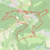 Trace GPS Balade autour de Ferrette, itinéraire, parcours