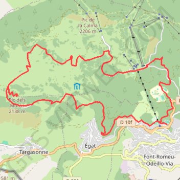 Trace GPS Haut Conflent - Pic des Mauroux, itinéraire, parcours