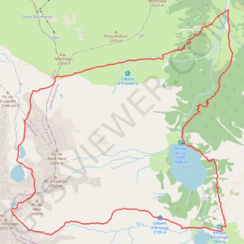 Trace GPS Val d'Arrouge et Val d'Esquierry, itinéraire, parcours