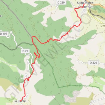 Trace GPS Rando du Buech, itinéraire, parcours