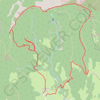 Trace GPS La Pointe de la Gorgeat en Chartreuse, itinéraire, parcours