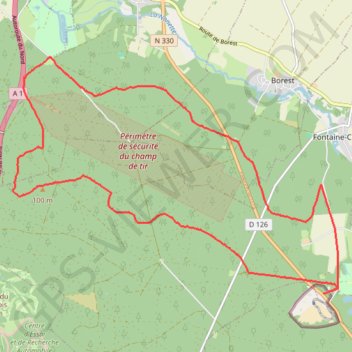 Trace GPS En forêt d'Ermenonville, itinéraire, parcours
