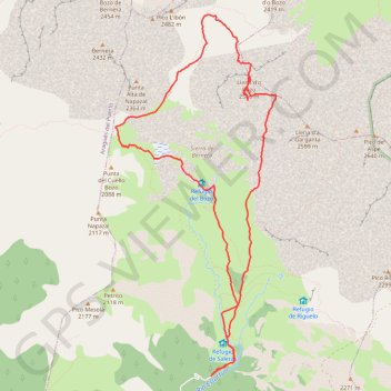 Trace GPS Llena del Bozo, itinéraire, parcours