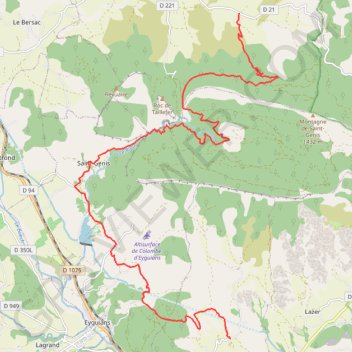 Trace GPS Les Arnauds - Arzeliers (Grande Traversée des Préalpes), itinéraire, parcours