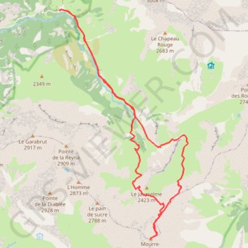 Trace GPS Le Mourre-Froid, itinéraire, parcours